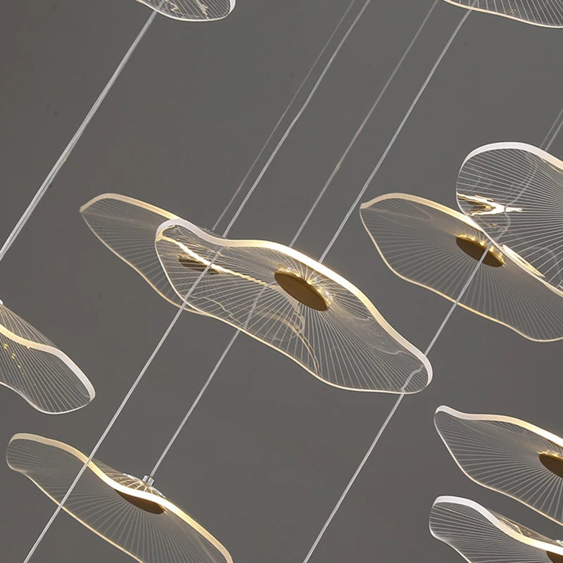 Suspension design LED LEAF – Élégance et légèreté naturelle