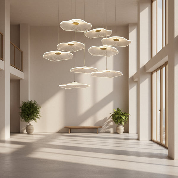 Suspension design LED LEAF – Élégance et légèreté naturelle