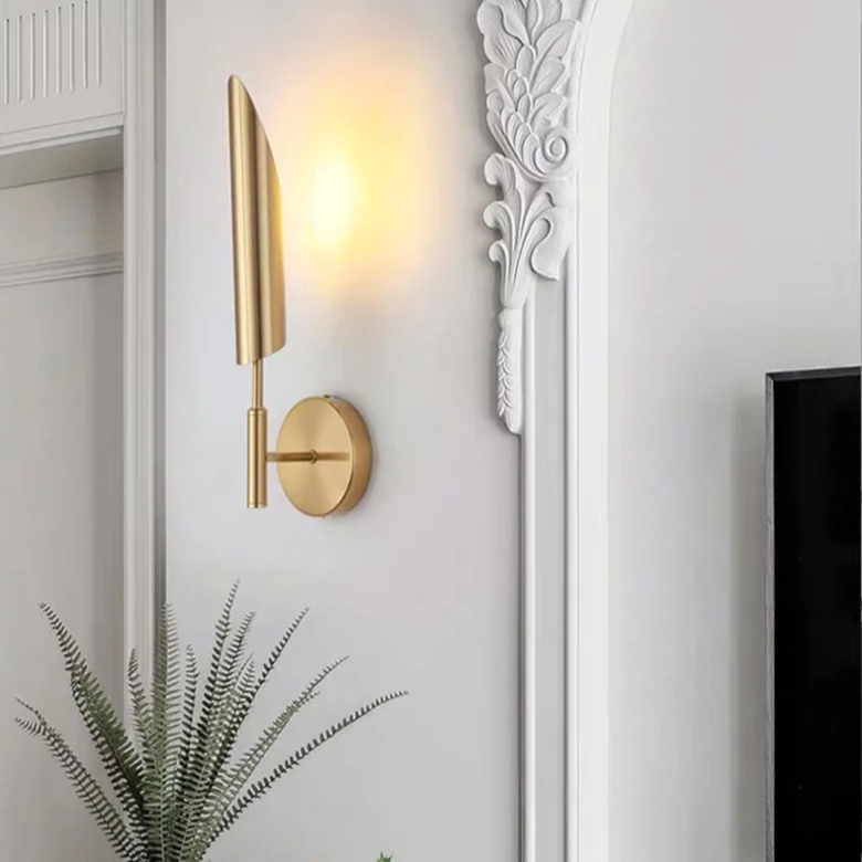 Applique murale design doré PONI