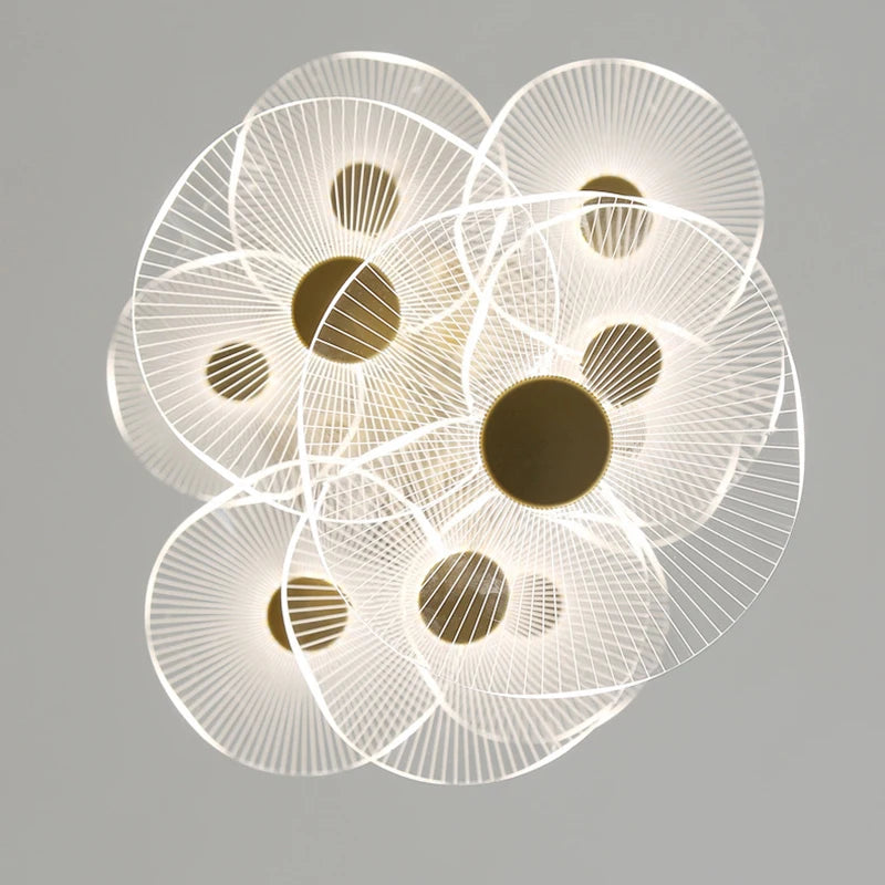 Suspension design LED LEAF – Élégance et légèreté naturelle