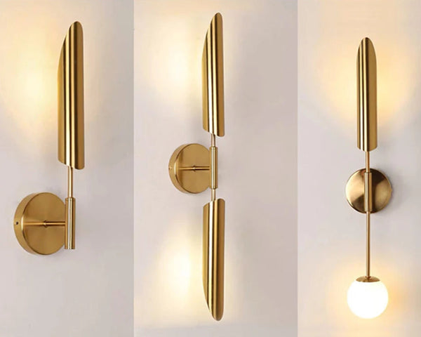 Applique murale design doré PONI