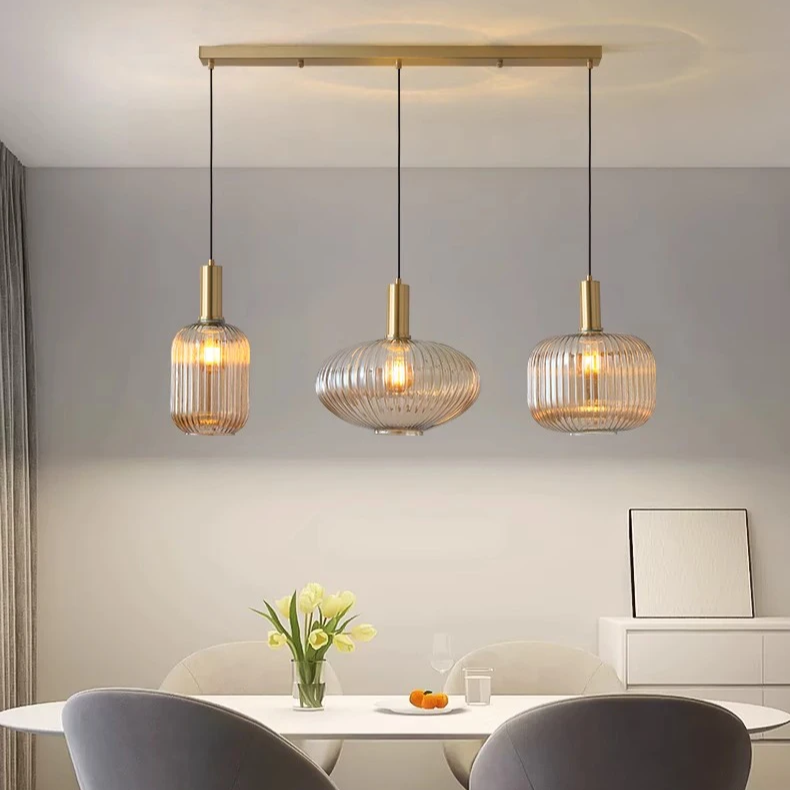 Suspension luminaire verre coloré LONO