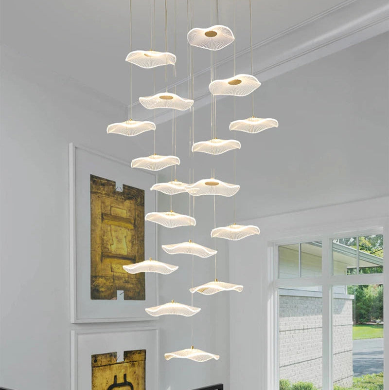 Suspension design LED LEAF – Élégance et légèreté naturelle