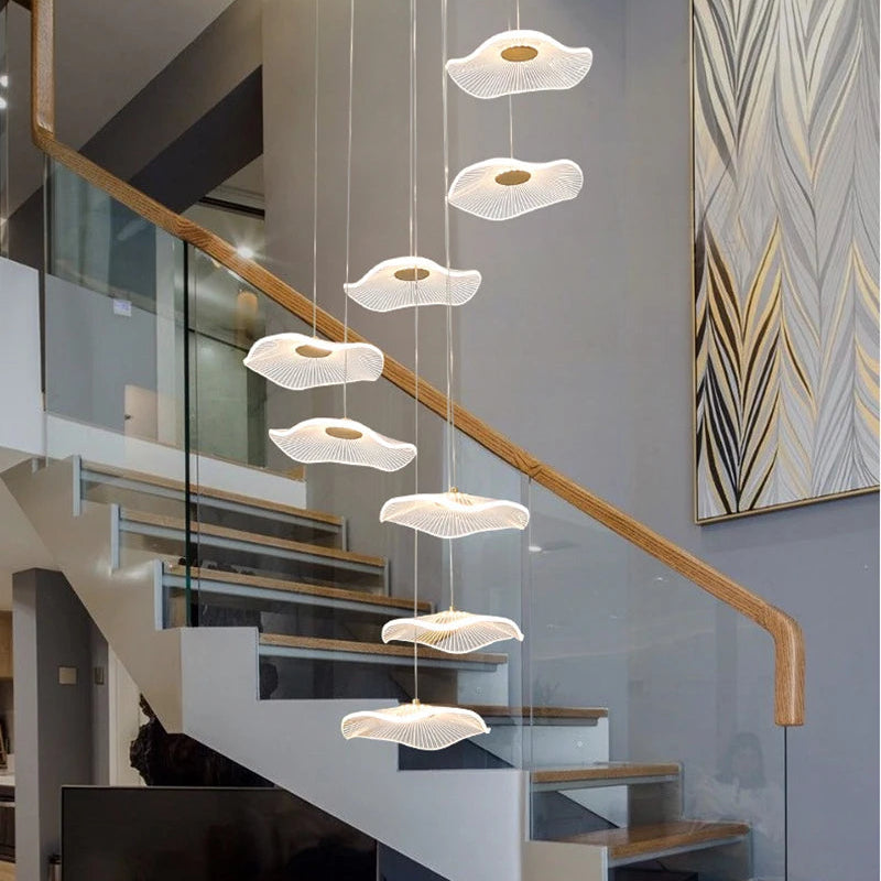 Suspension design LED LEAF – Élégance et légèreté naturelle