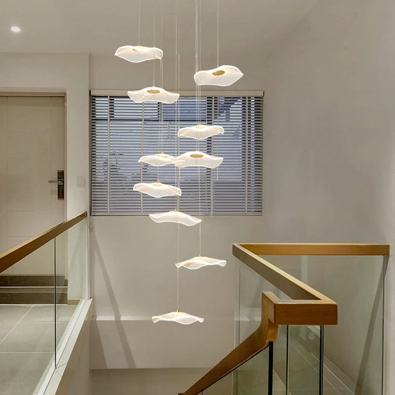 Suspension design LED LEAF – Élégance et légèreté naturelle