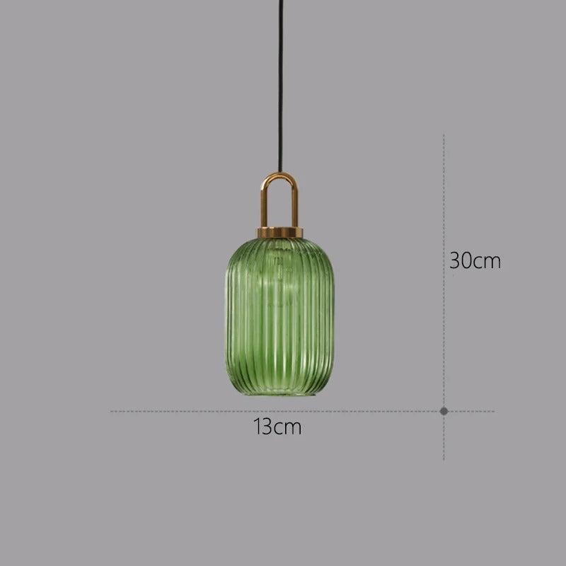 Suspension luminaire verre coloré LONO