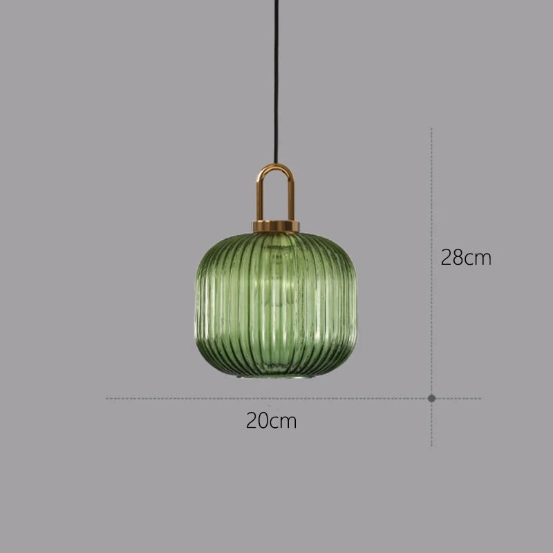 Suspension luminaire verre coloré LONO