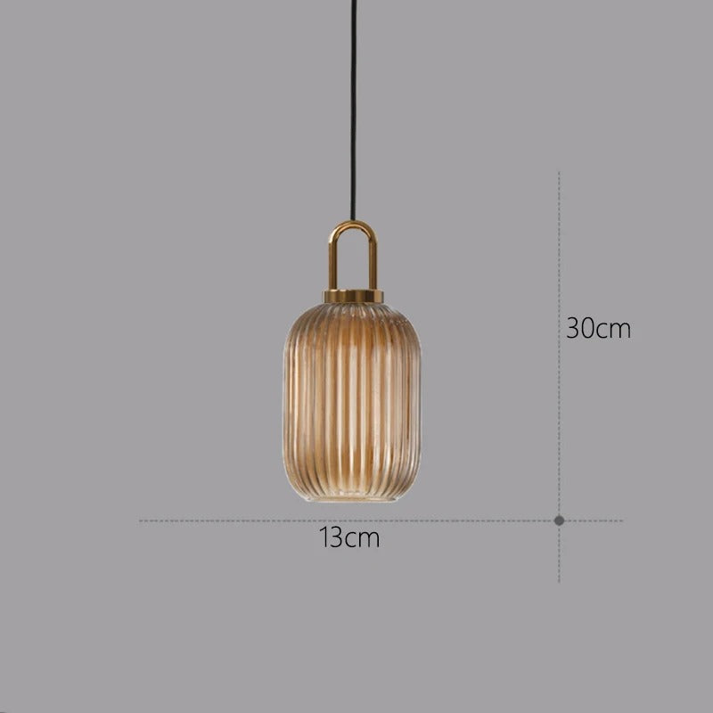 Suspension luminaire verre coloré LONO