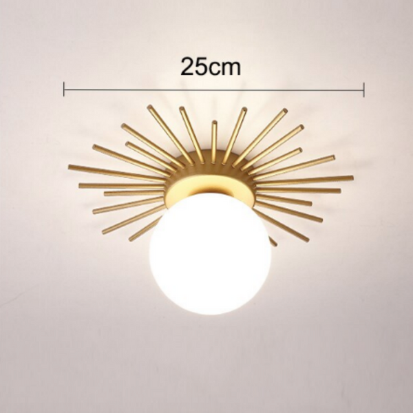 Plafonnier LED Doré SOLA