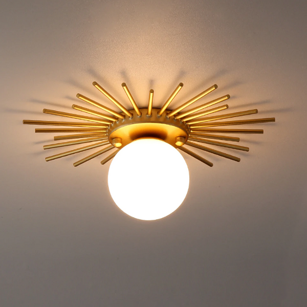 Plafonnier LED Doré SOLA